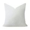 Laura Park Designs - White Solid Velvet Pillow: 26" x 26" Euro