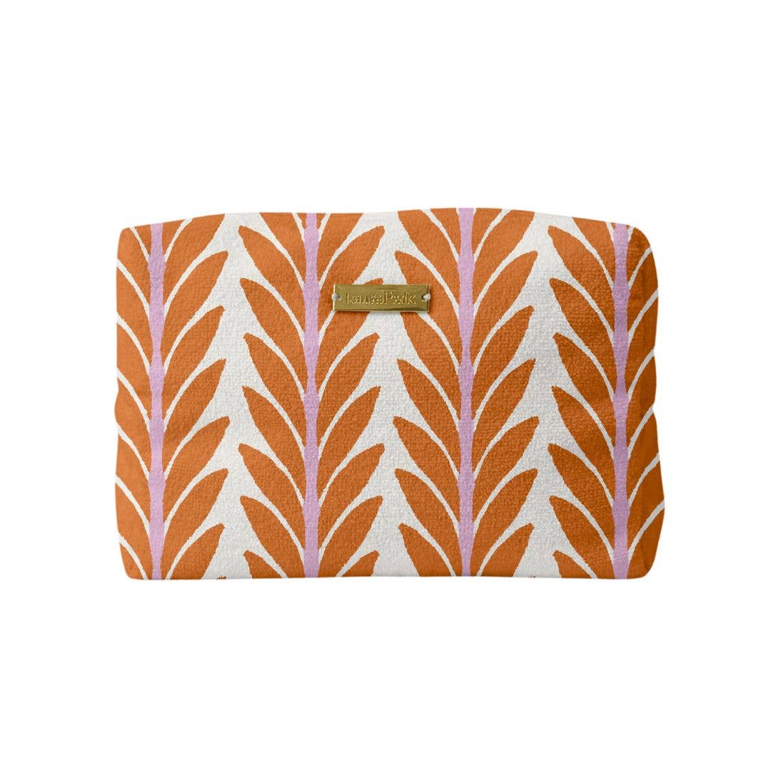 Laura Park Designs - Frond Orange Terry Beach Pouch: One Size