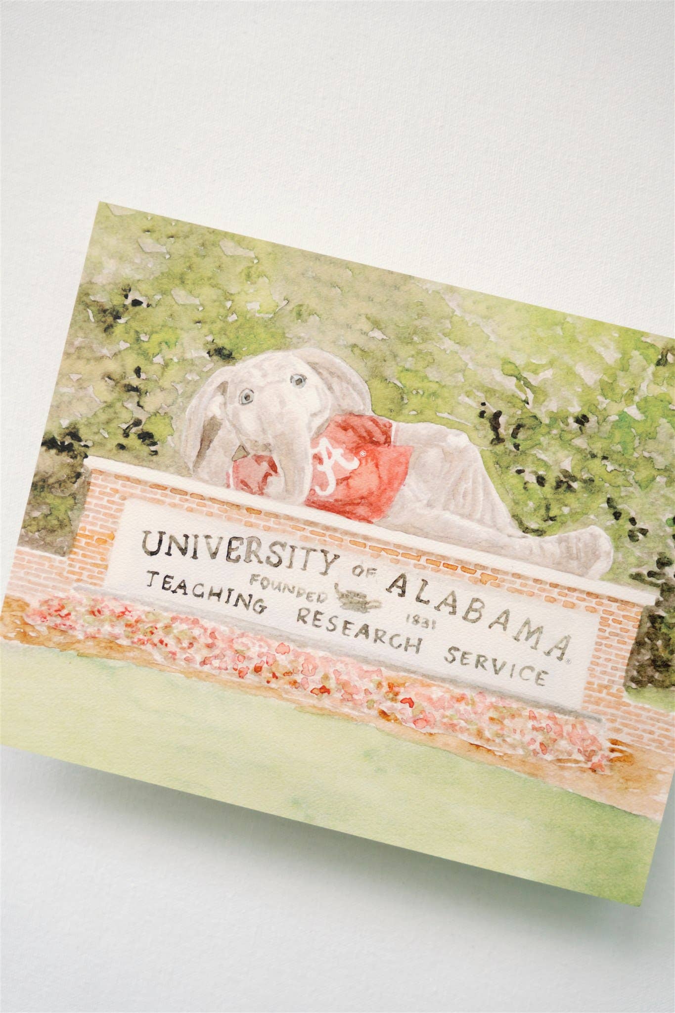Gracefully Made Art - Alabama Big Al Sign Print: 8x10