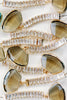 St Armands Designs of Sarasota - Brown Swingy Diamond Drop Fall Statement Earrings
