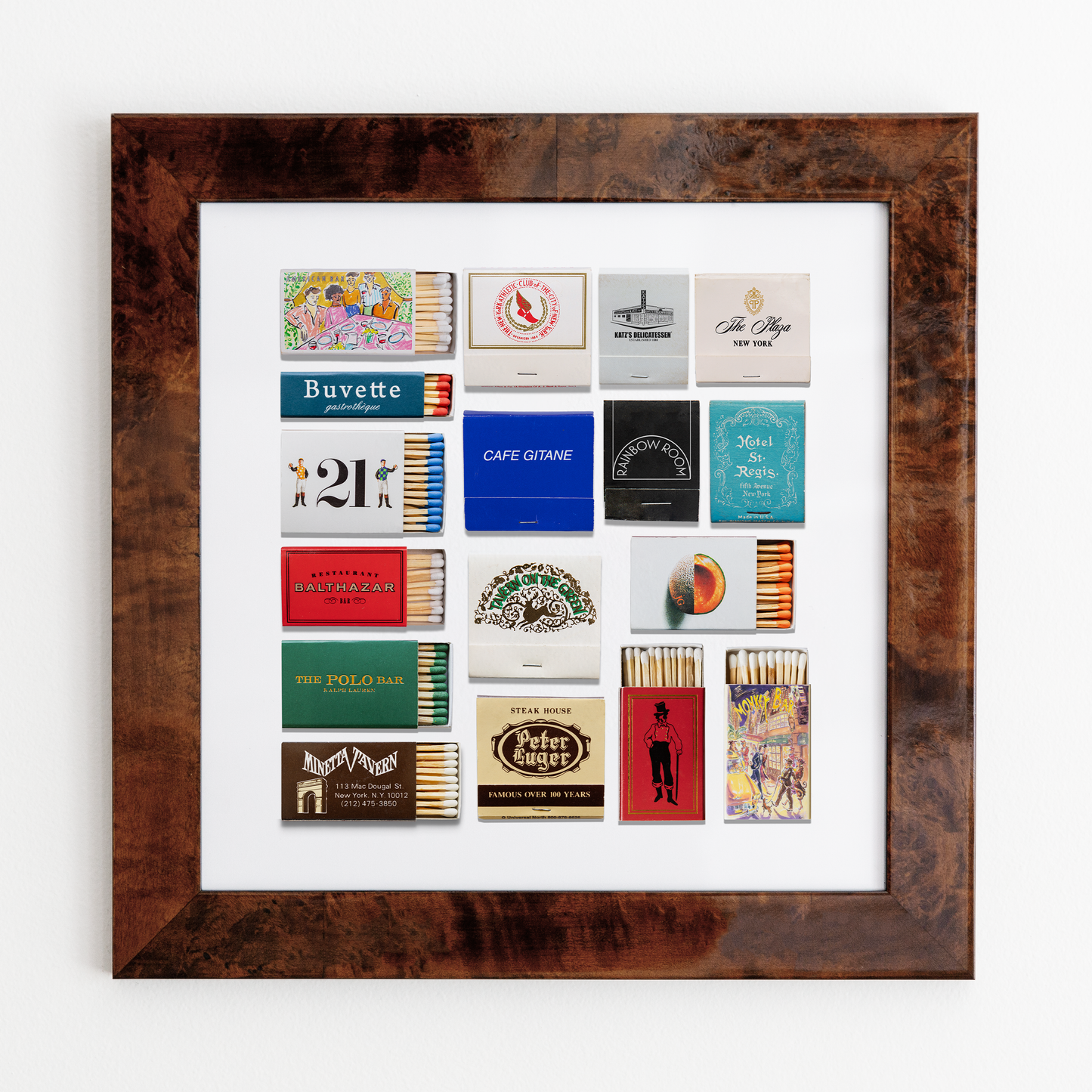 Match South - NYC Collage: White Frame: $135
