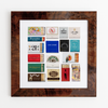Match South - NYC Collage: White Frame: $135