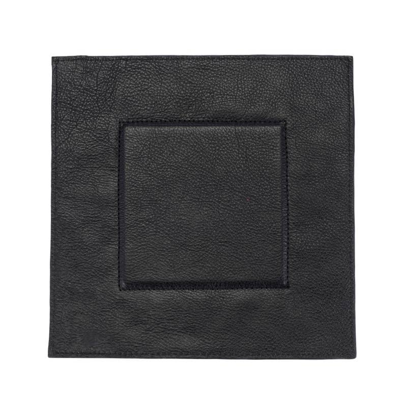 Boulevard - "Perry" Leather Valet Tray (Personalizable): BLACK