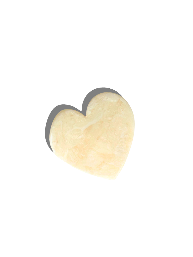 Solar Eclipse - Handmade Heart Acetate Claw Hair Clip | Eco-Friendly: Leopard