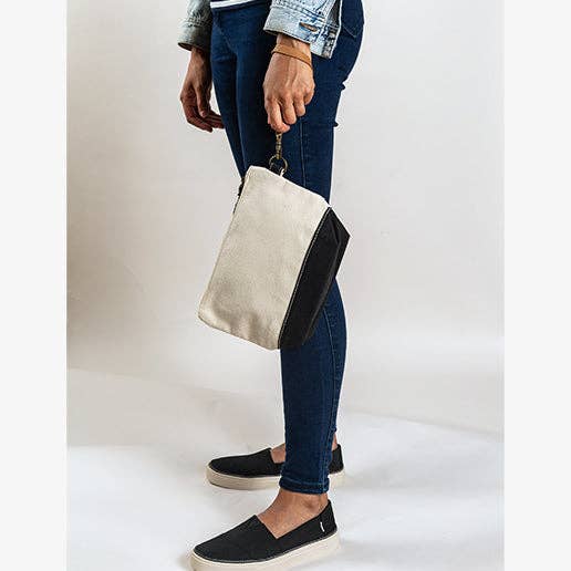 ShoreBags - All In Zip Top Pouch: Natural / No Monogram
