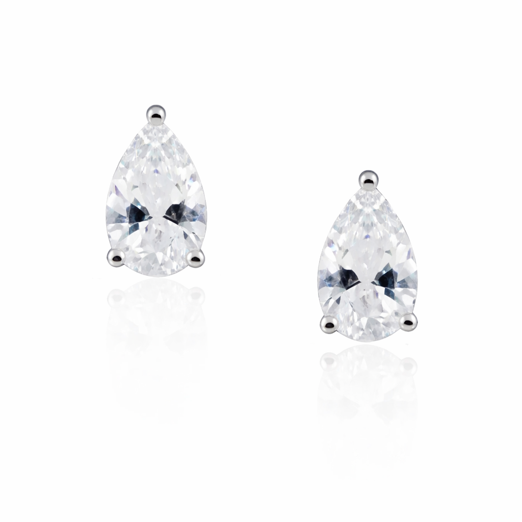 Sahira Jewelry Design - Pear Cut Studs: Gold