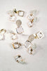 St Armands Designs of Sarasota - Clear Crystal Retro Pave Crystal Gum Drop Statement Earrings