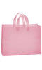 Store Supply Warehouse - Frosted Retail Shopping Bags: Clear / Case of 100 / Medium
