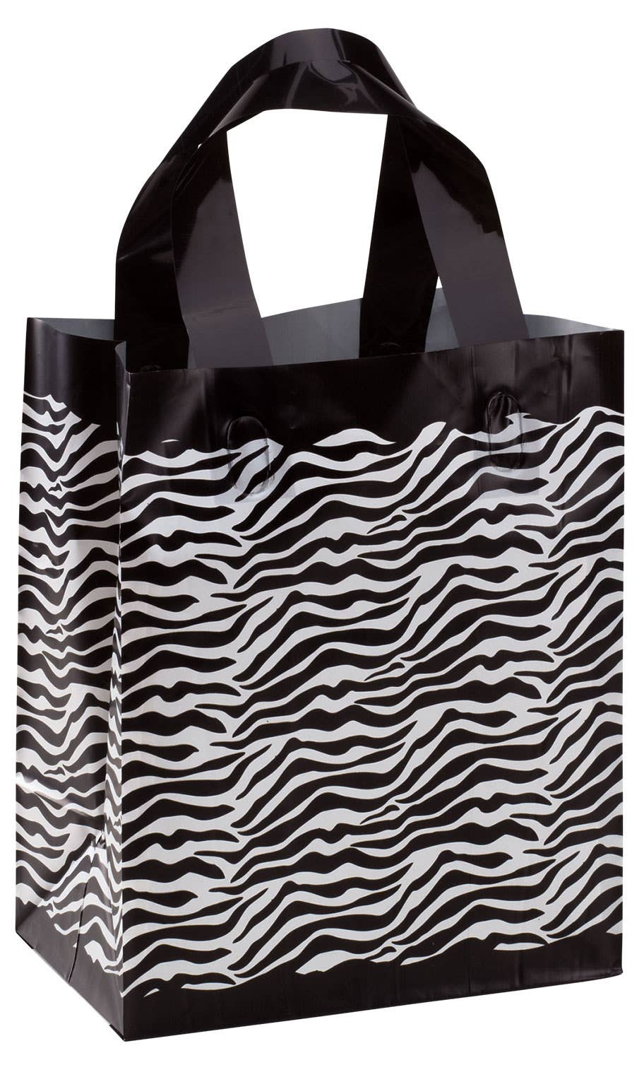 Store Supply Warehouse - Frosted Retail Shopping Bags: Clear / Case of 100 / Medium
