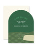 Ginger P. Designs - Time to Par-Tee Golf Birthday Arch Greeting Card