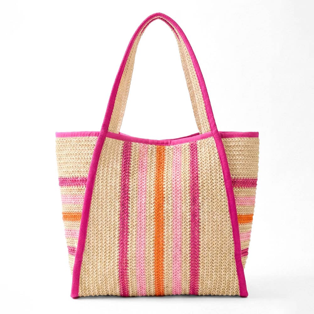 Palm Beach Stripe Tote Bag