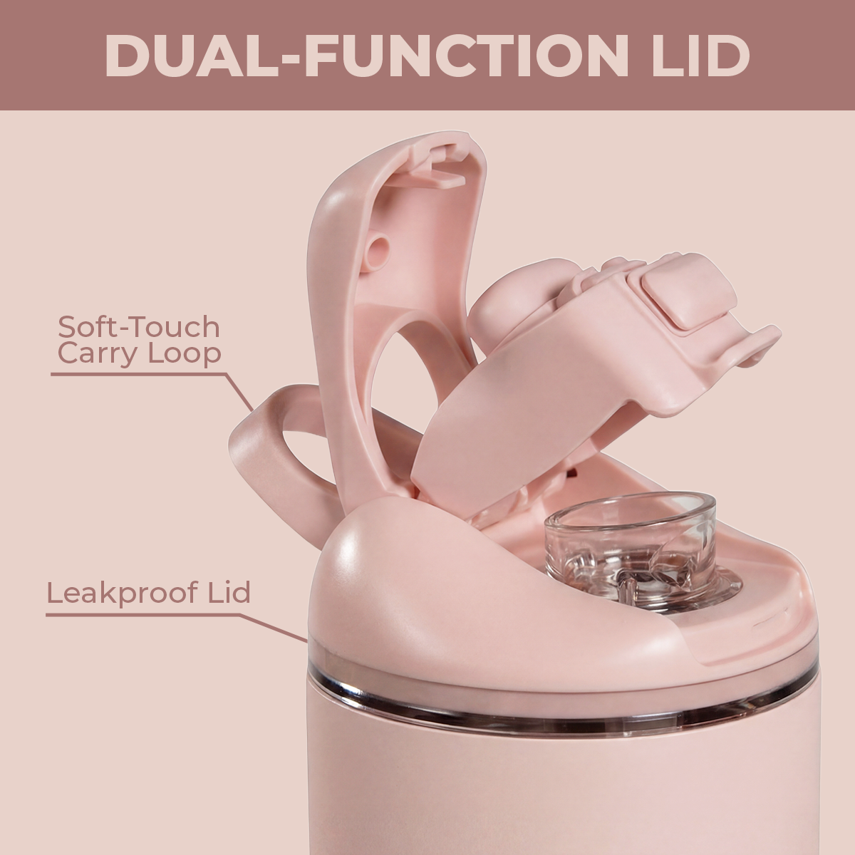 HydroJug - Dusty Rose HydroJug 24 oz Ease2o