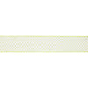 LA Ribbons Wholesale - 2 1/2" Wired Ribbon | Lime Green/White Woven | 10 Yard Roll