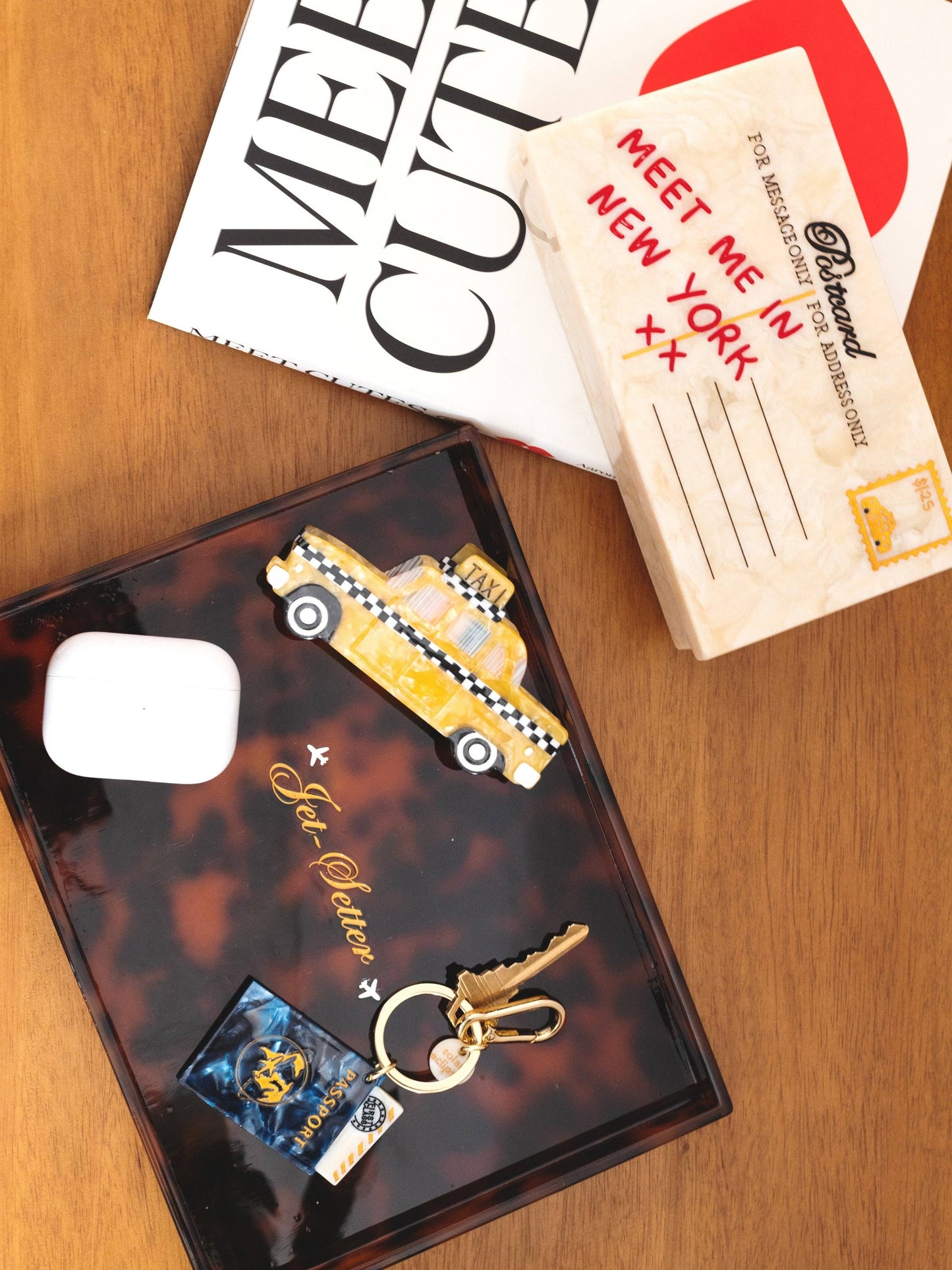 Solar Eclipse - Hand-painted Jet-Setter Inlay Heirloom Tray