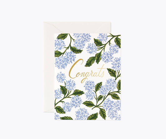 Rifle Paper Co. - Hydrangea Congrats Card