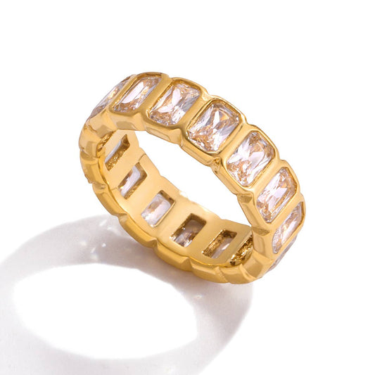 Savvy Bling - Eternity Ring Water Resistant : Baguette / 6