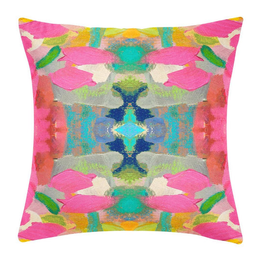 Laura Park Designs - Pink Paradise Decorative Pillow: 22" x 22" Throw Pillow