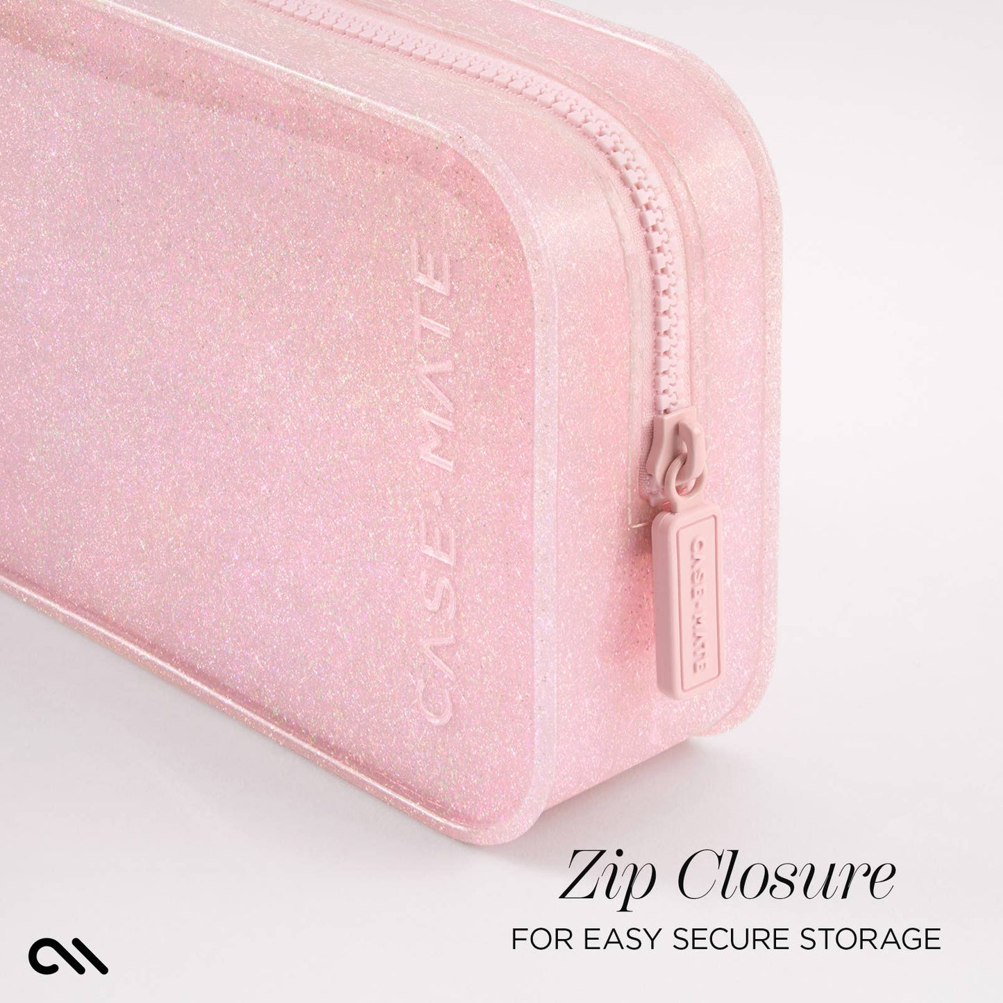 Case-Mate - Case-Mate Jelly Makeup Bag: Ballet Pink Twinkle