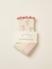 Pink Bow Ruffle Grip Sock