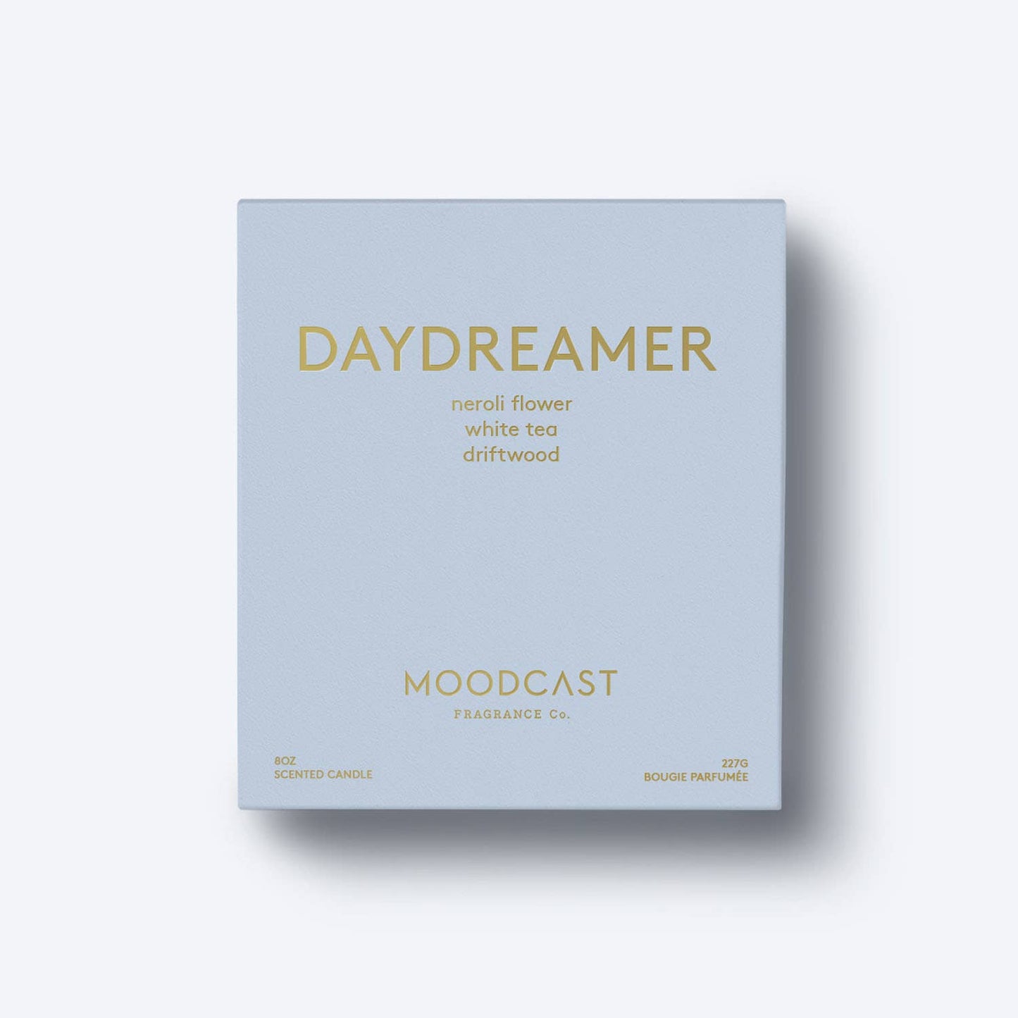 Moodcast Fragrance Co. - Daydreamer - White/Gold 8oz Coconut Wax Candle