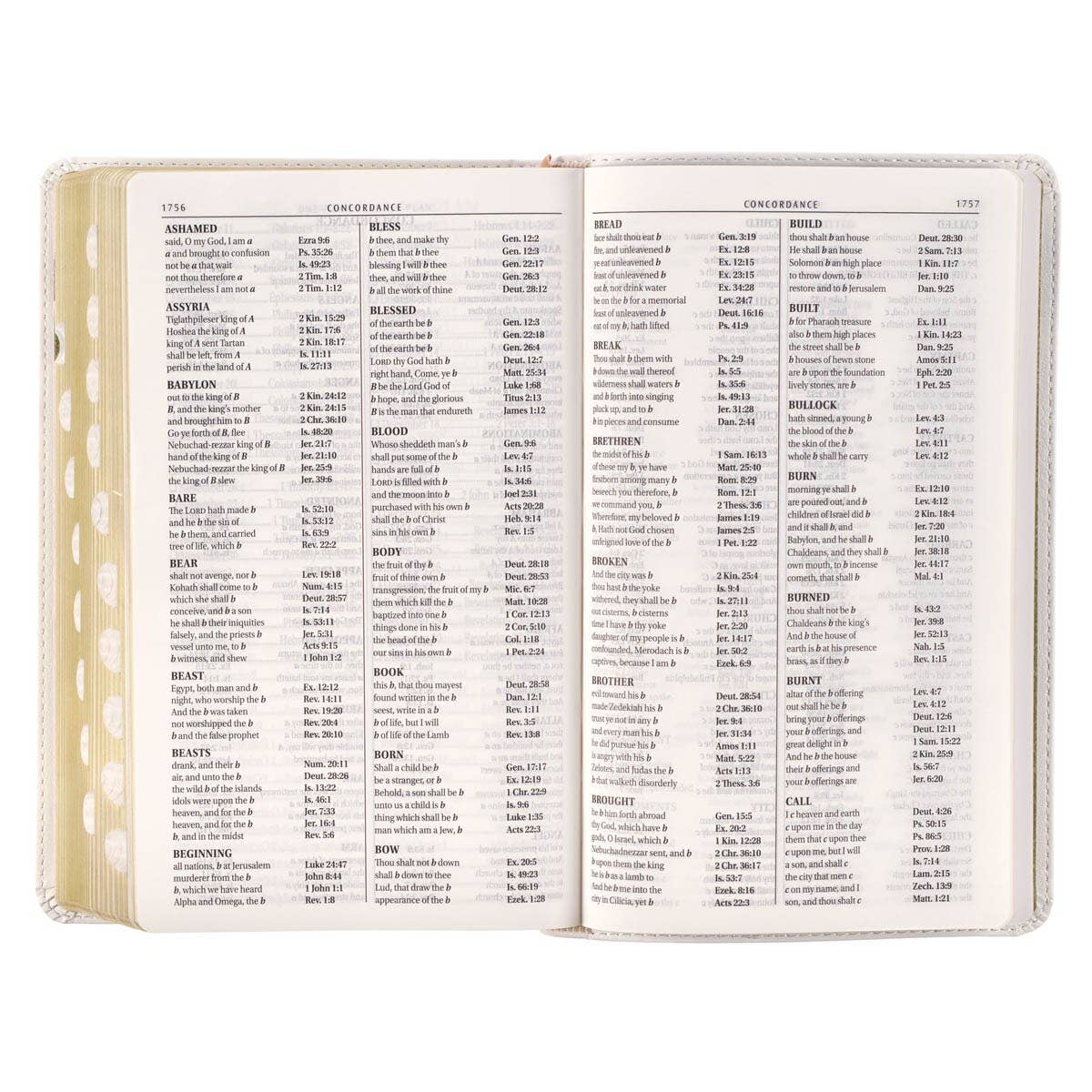 Christian Art Gifts - KJV Bible Giant Print Standard-size Faux Leather, White