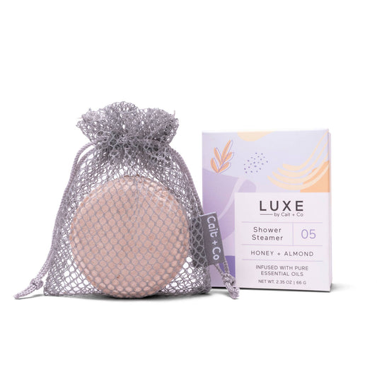 Cait + Co - Luxe Honey + Almond Shower Steamer Fizzy Bomb