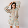 Sunshine Tienda - Coastal Daisies Willa Top: XS