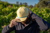 Blank Rope Hats - Perforated Structured Light Yellow / Cayenne Blue Rope
