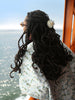 Solar Eclipse - Hand-painted Mini Seashell Claw Hair Clip | Eco-Friendly: Mother of Pearl