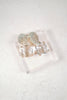 St Armands Designs of Sarasota - Clear Crystal Retro Pave Crystal Gum Drop Statement Earrings