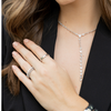 Sahira Jewelry Design - Anastasia Cz Lariat: Yellow Gold
