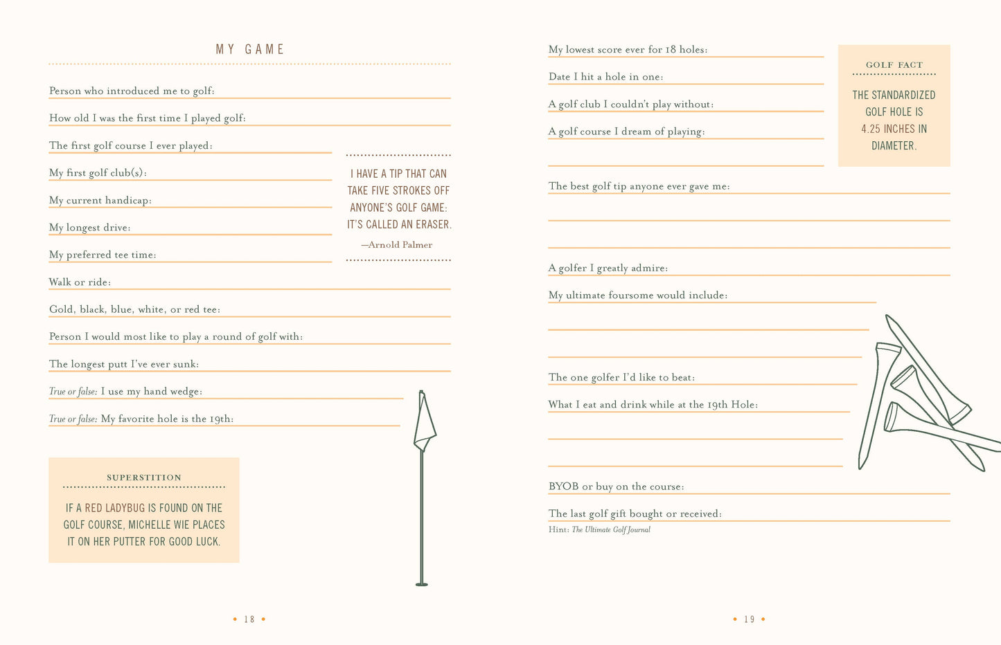 Chronicle Books - Ultimate Golf Journal