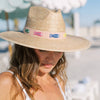 Sunshine Tienda Colorful Fin Palm Hat