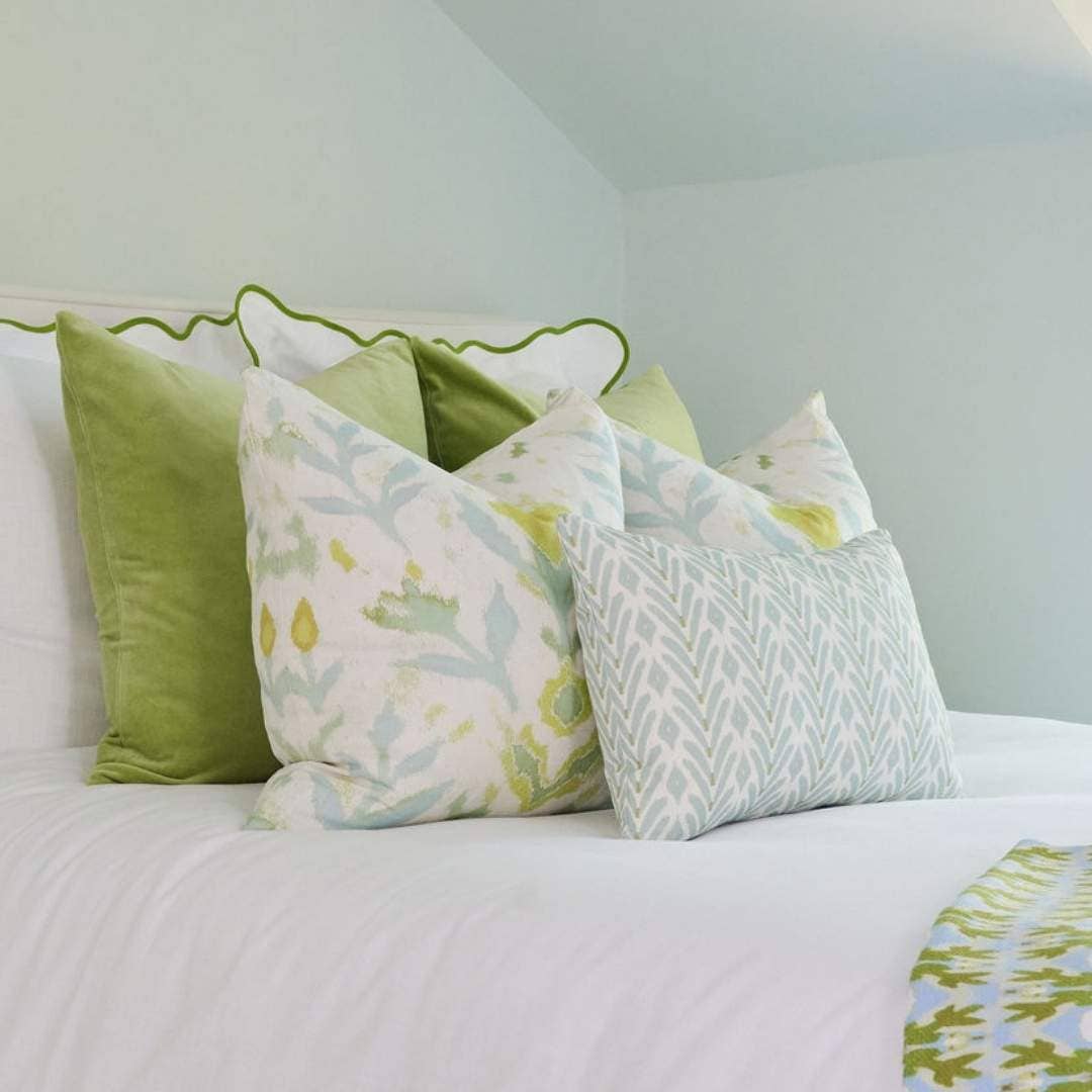 Laura Park Designs - Petal Garden Linen Decorative Pillow: 22” x 22” Throw Pillow