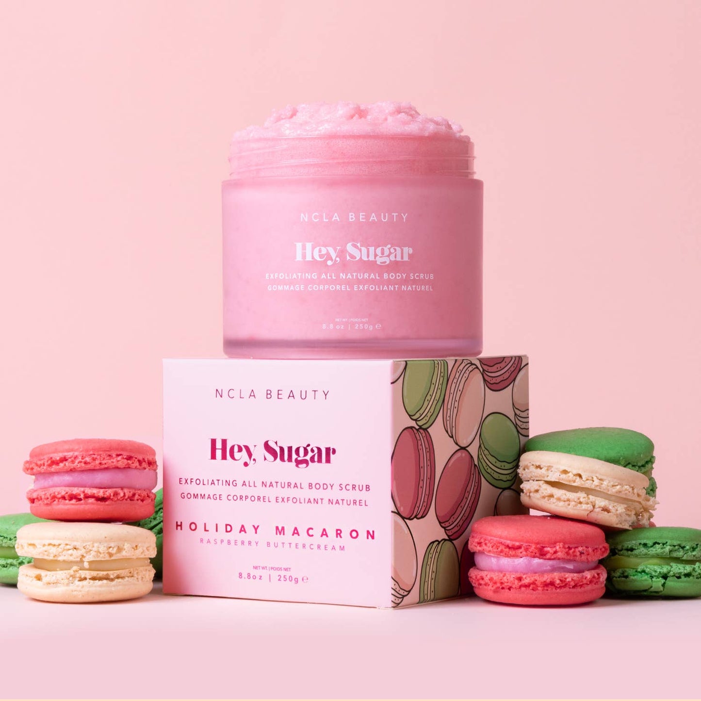 NCLA Beauty - Hey, Sugar All Natural Holiday Body Scrub - Holiday Macaron