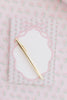 Rock Paper Scissors - Pink Flower Ribbon Notepad