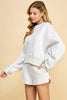 TCEC - CT7976-Dropped Shoulder Sweatshirt: Hot Pink / S