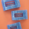 TELETIES - Flat Rectangle Hair Clip | Large | Blue Lagoon