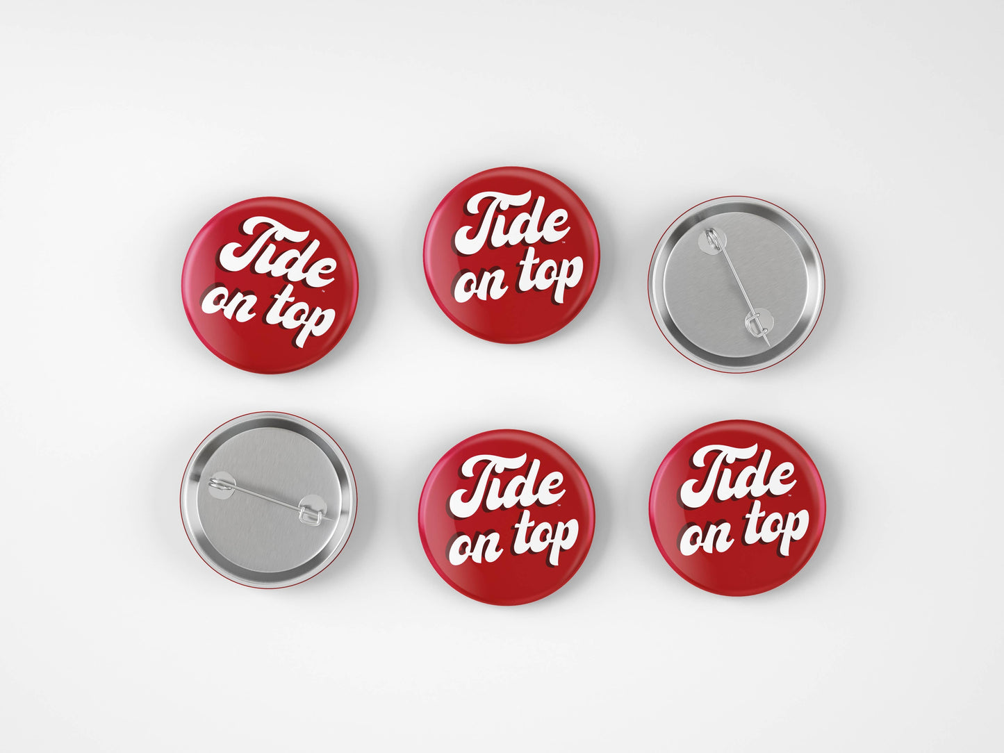 Cute As A Button - Alabama Tide On Top Button