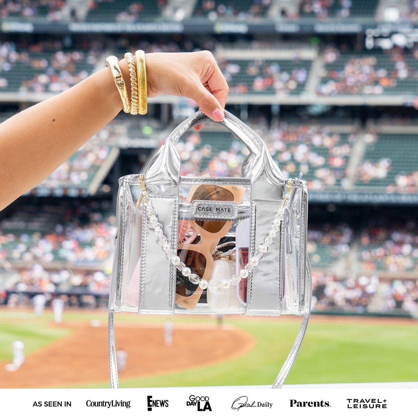 Case-Mate - Case-Mate Clear Stadium Bag: Midnight Black