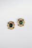 St Armands Designs of Sarasota - Olive & Canary Oval Luxe Statement Earrings