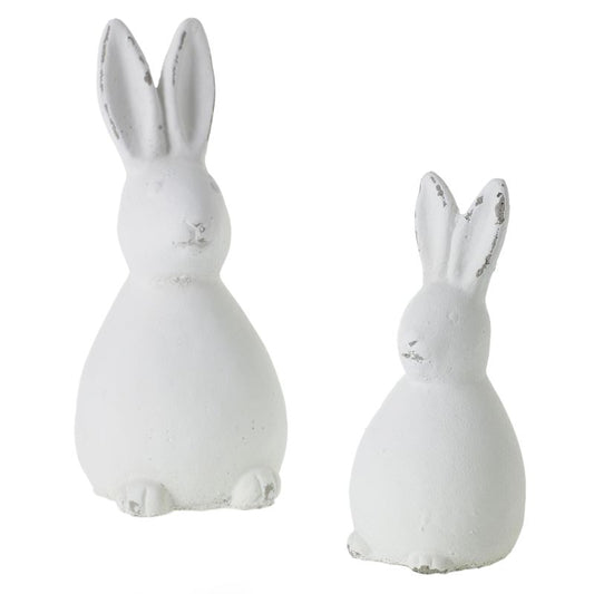 White Resin Bunny