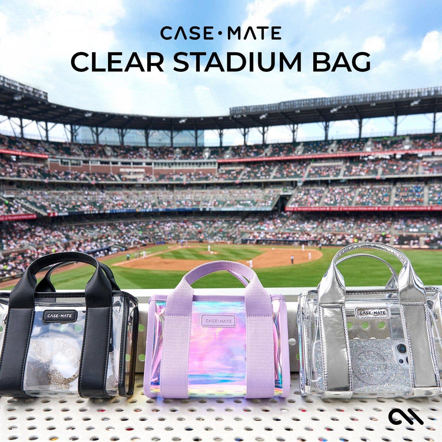 Case-Mate - Case-Mate Clear Stadium Bag: Midnight Black