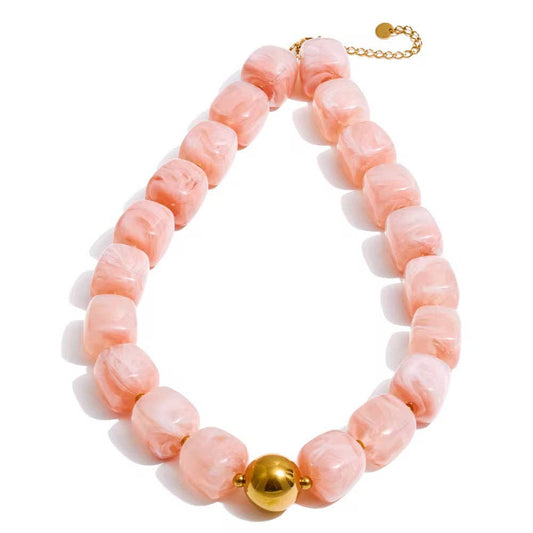 Hjane Jewels - Martha Necklace: Pink