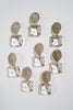 St Armands Designs of Sarasota - Clear Crystal Retro Pave Crystal Gum Drop Statement Earrings