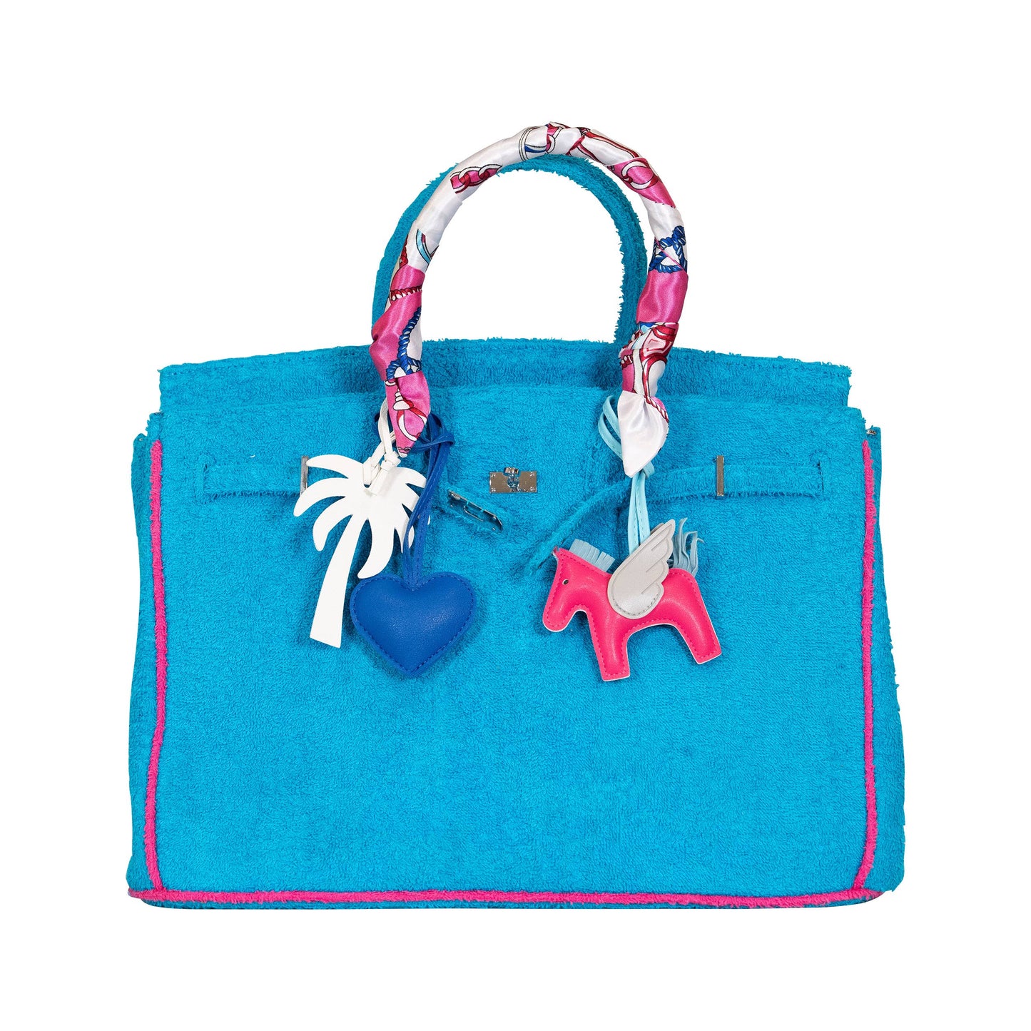 Malibu Sugar - Twilly Silk Scarves for Handbags: Creme