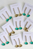 St Armands Designs of Sarasota - Brown Swingy Diamond Drop Fall Statement Earrings