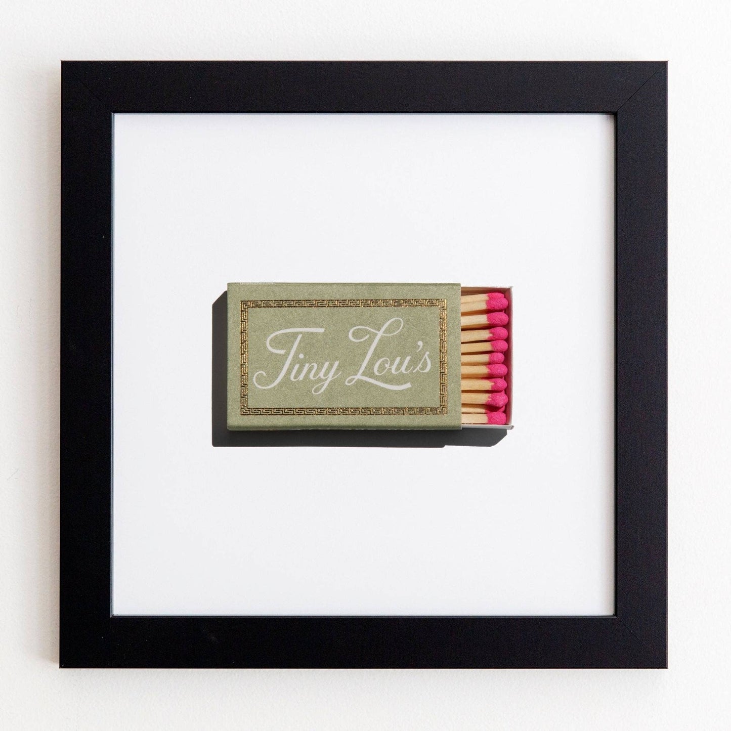 Match South - Tiny Lou's: White Frame: $135
