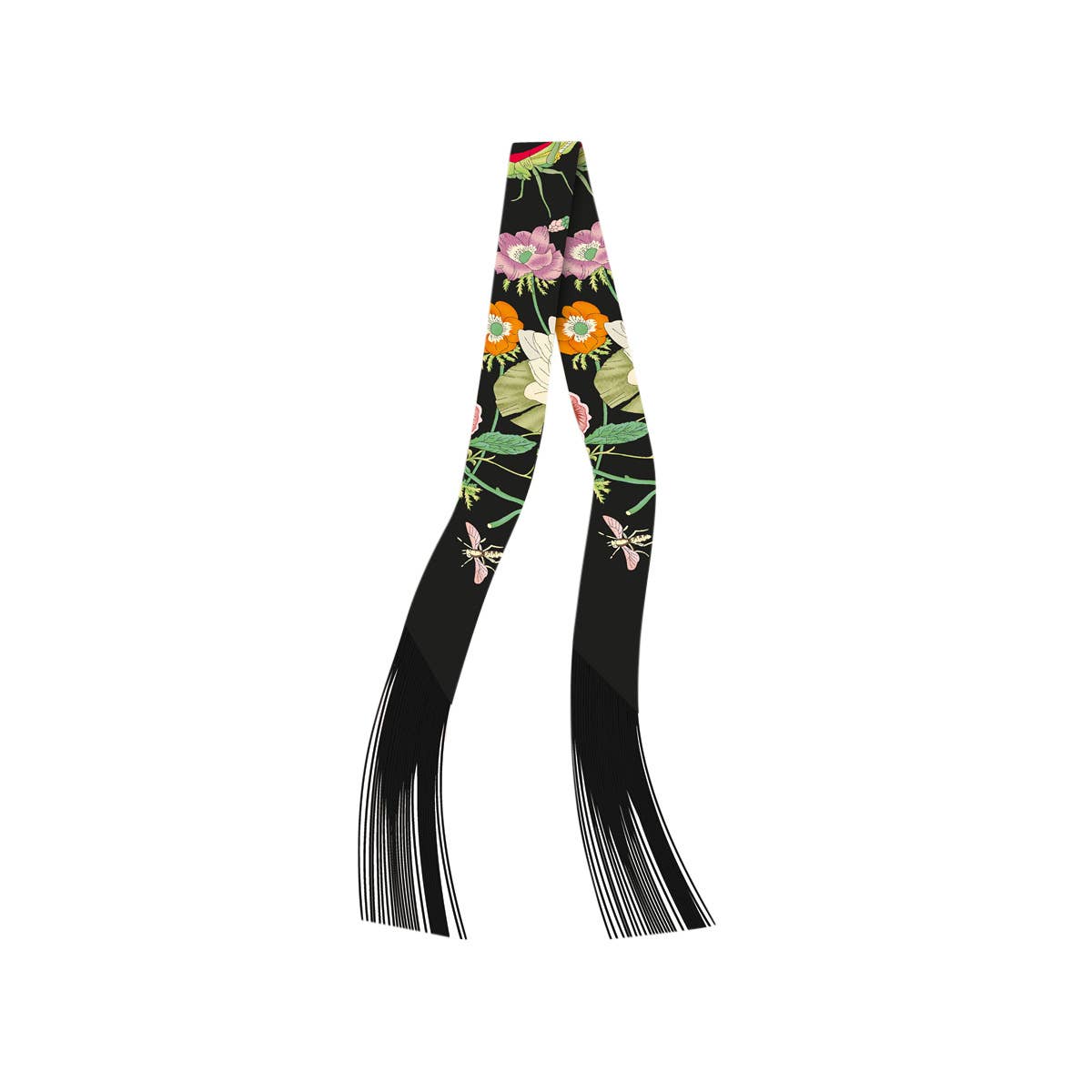 Gemelli - Frilly Scarf with Fringe - C