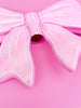 Rock Paper Scissors - Pink Glitter Bow Christmas Tree Topper 